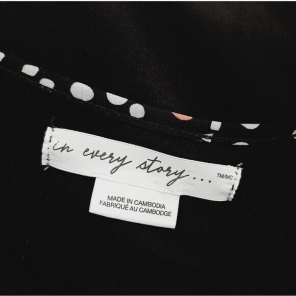 IN EVERY STORY Penningtons Floral Abstract Light Blouse Drop Shoulder Top Sz 2XL - Picture 11 of 11